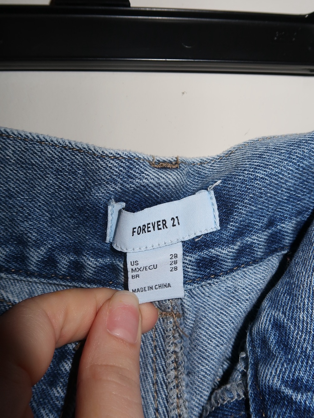 Women's High-Waist Blue Jeans - Picture 3 of 3